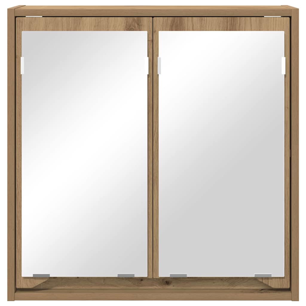 vidaXL Καθρέφτης Ντουλάπα Μπάνιου με ράφι Artisan Oak 60 x 20 x 60 cm