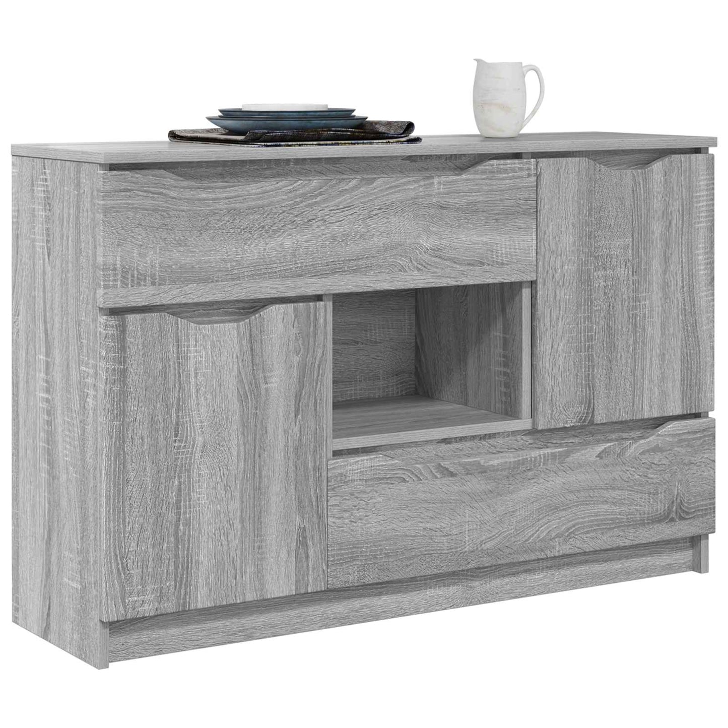 vidaXL Πλαϊνό γραφείο Γκρίζο Σονομα 100 x 30 x 65,6 Επεξεργασμένο Ξύλο