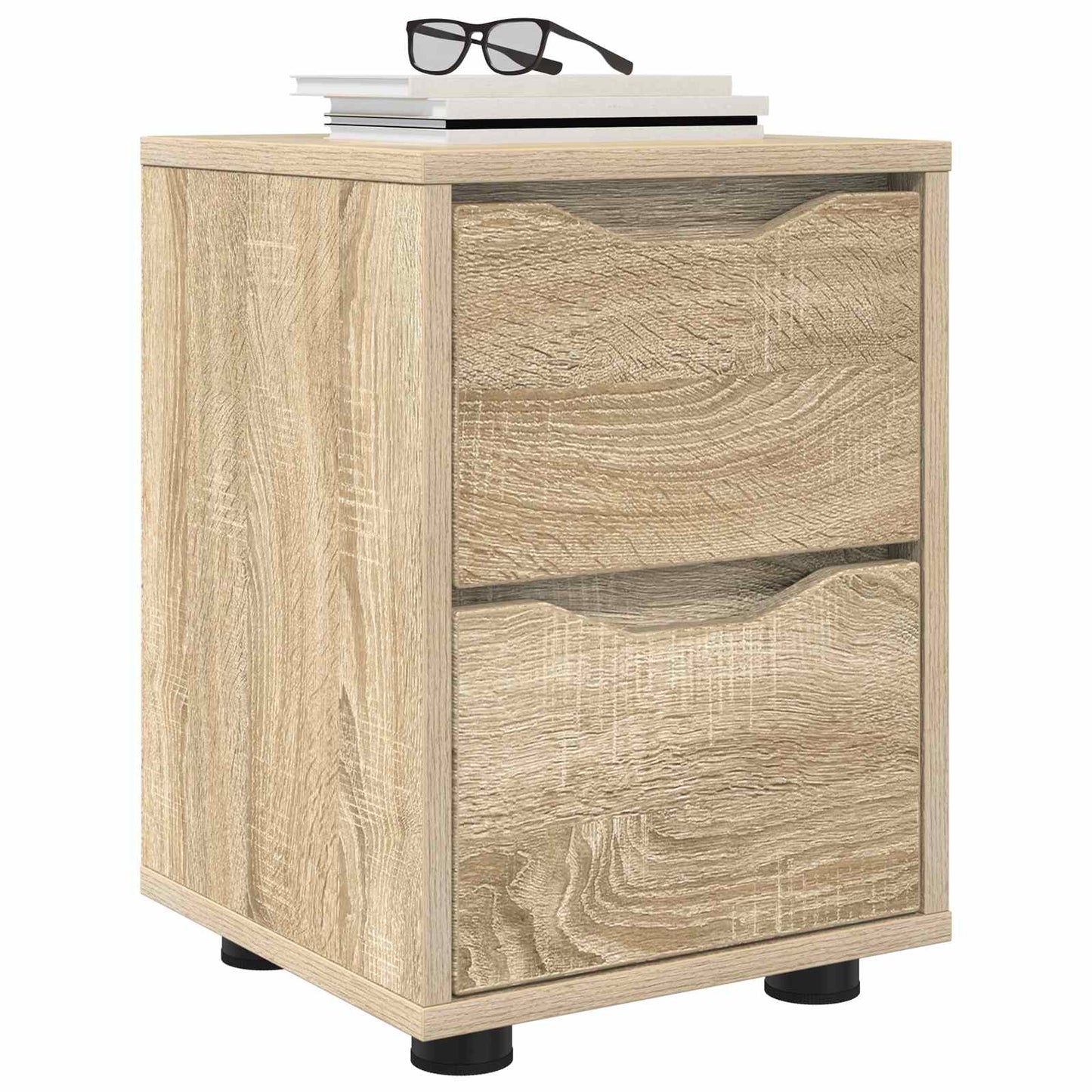 vidaXL Κομοδίνο Δρύς Sonoma 30,5 x 30 x 43 εκ Επεξεργασμένο Ξύλο