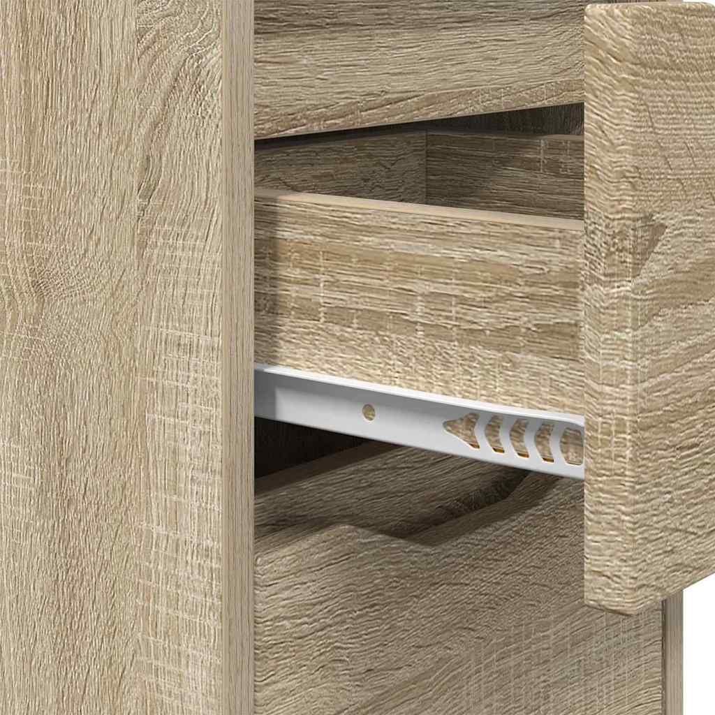 vidaXL Κομοδίνα 2 pcs Δρύς Sonoma 30,5 x 30 x 43 εκ Επεξεργασμένο ξύλο