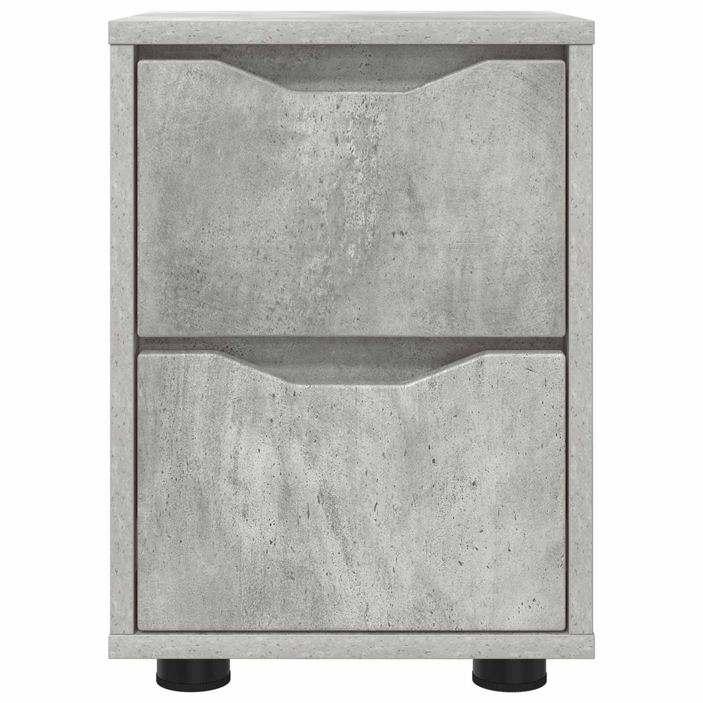 vidaXL Κομοδίνα 2 τμχ. Σκυρόδεμα Γκρι 30,5 x 30 x 43 εκ