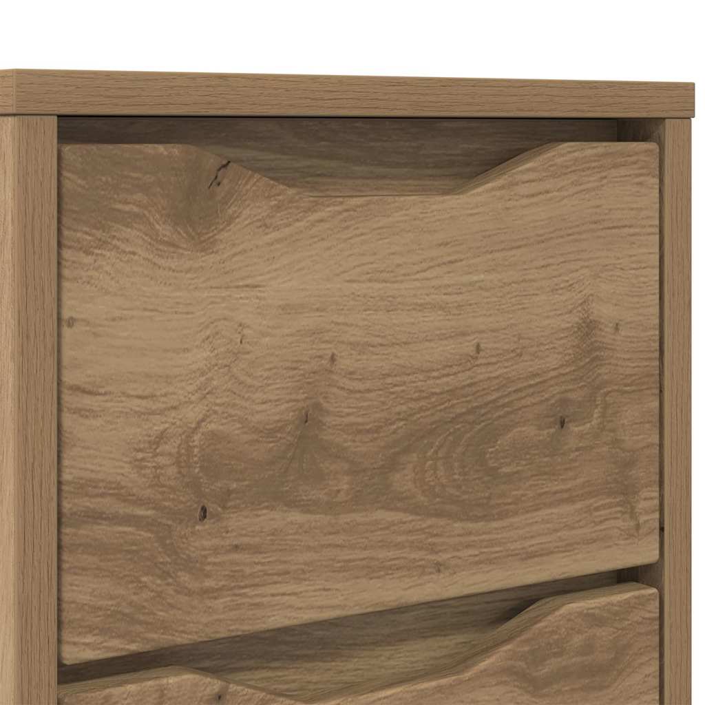 vidaXL Κομοδίνο Artisan Oak 30,5 x 30 x 43 εκ Επεξεργασμένο ξύλο