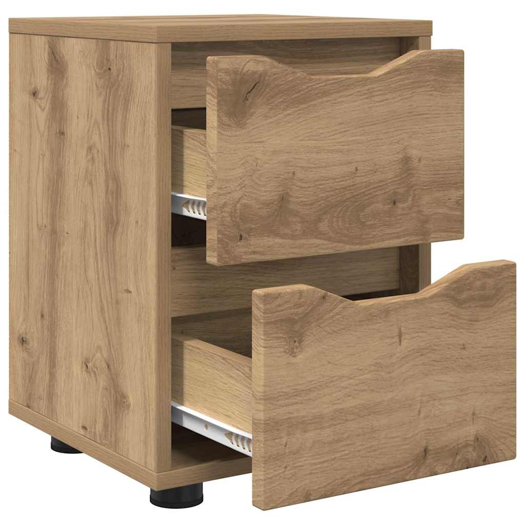 vidaXL Κομοδίνο Artisan Oak 30,5 x 30 x 43 εκ Επεξεργασμένο ξύλο