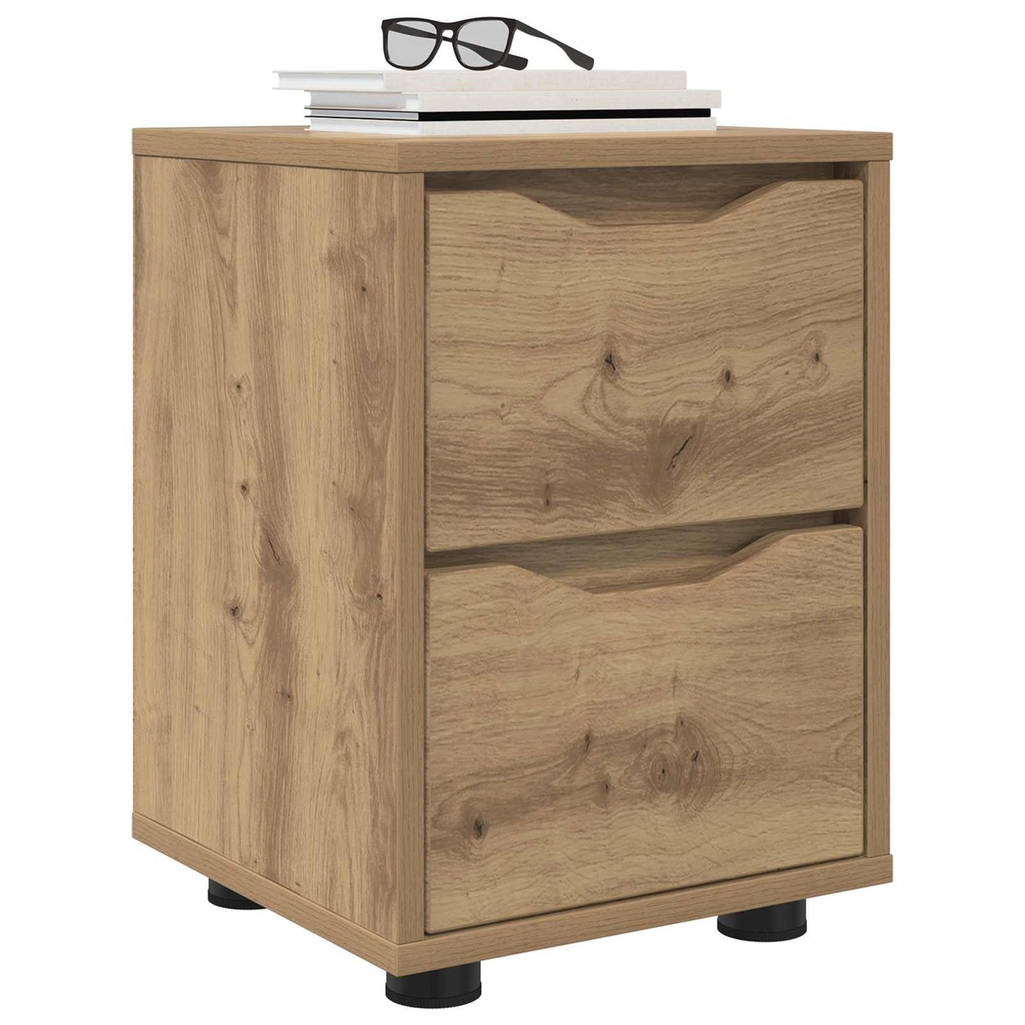 vidaXL Κομοδίνο Artisan Oak 30,5 x 30 x 43 εκ Επεξεργασμένο Ξύλο