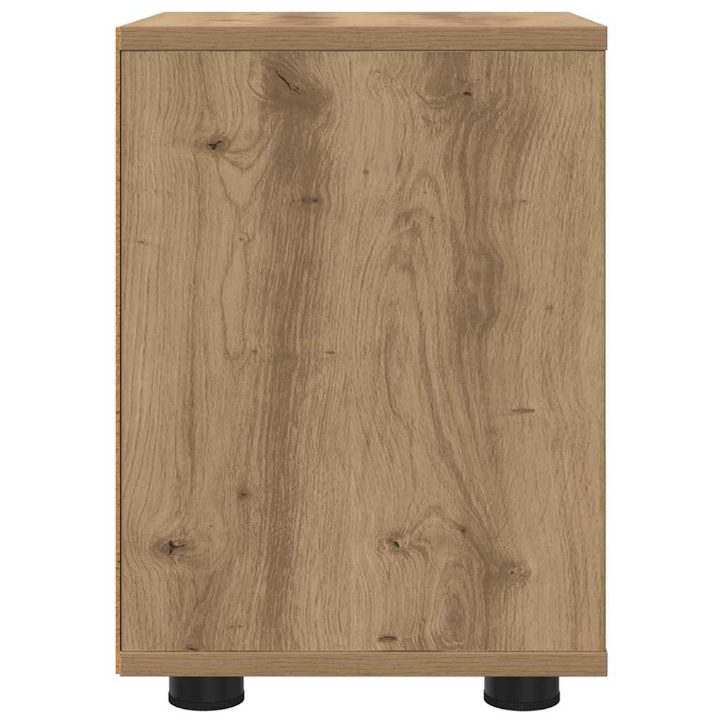 vidaXL Κομοδίνο Artisan Oak 30,5 x 30 x 43 εκ Επεξεργασμένο ξύλο