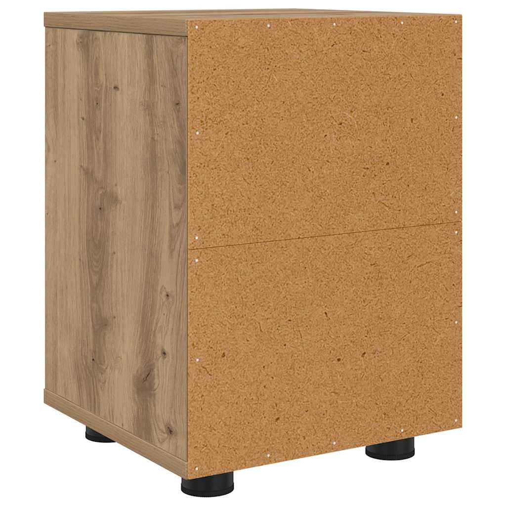 vidaXL Κομοδίνα 2 pcs Artisan Oak 30,5 x 30 x 43 εκ Επεξεργασμένο ξύλο