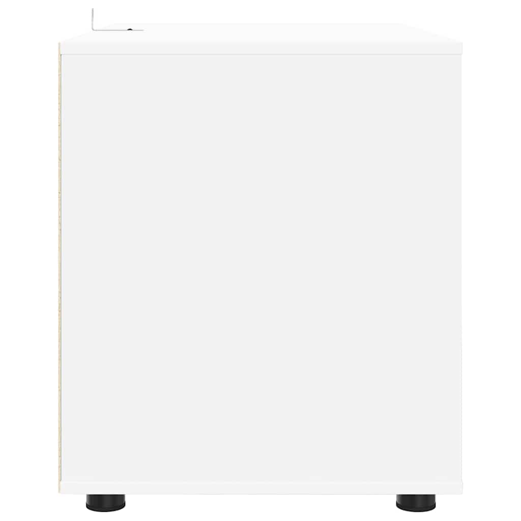 vidaXL Ντουλάπι αποθήκευσης Λευκό 80 x 48 x 57 εκ Επεξεργασμένο ξύλο