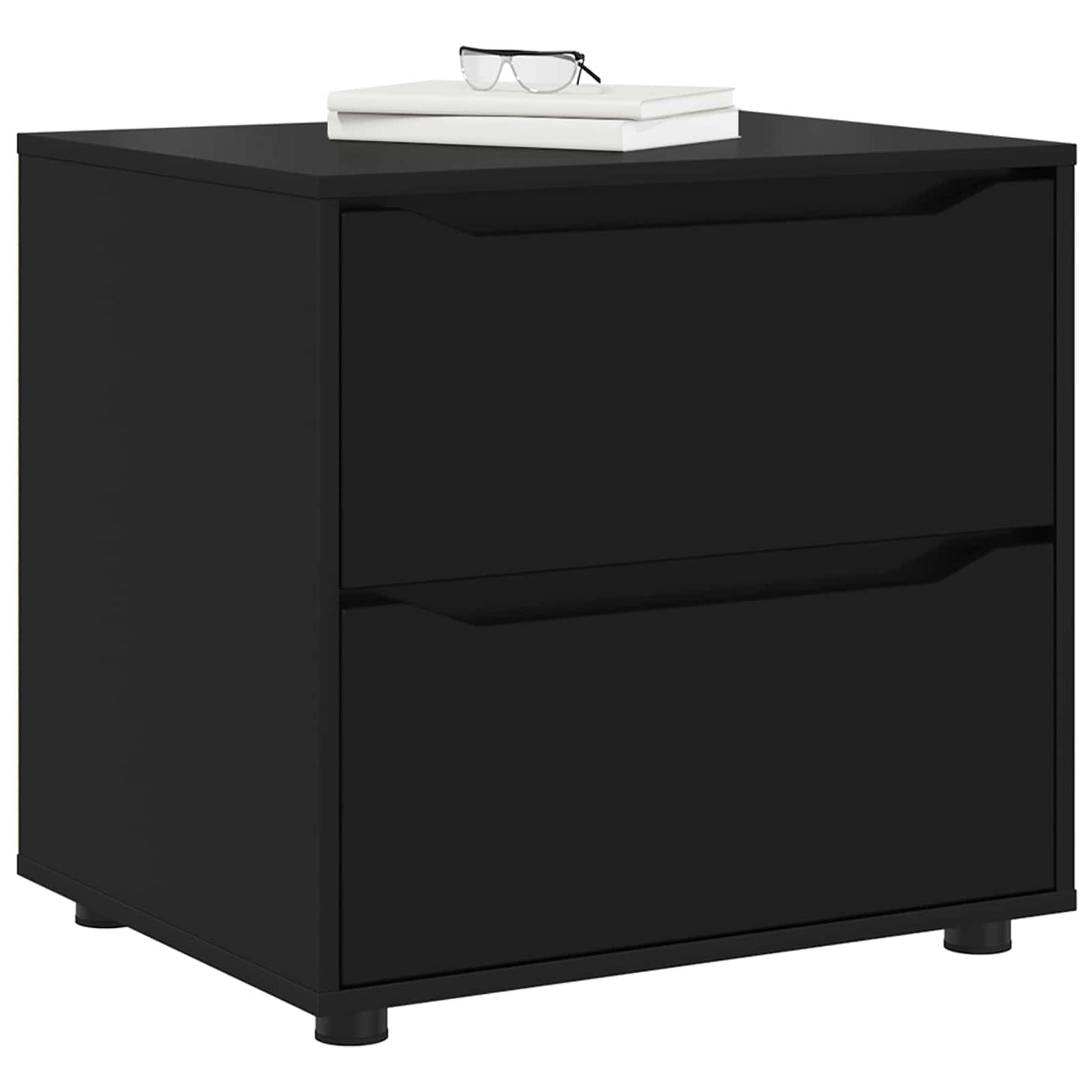 vidaXL Ντουλάπι αποθήκευσης 60 x 48 x 57 εκ Επεξεργασμένο Ξύλο Μαύρο