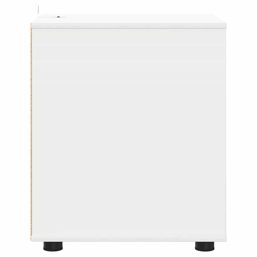 vidaXL Ντουλάπι αποθήκευσης Λευκό 40 x 48 x 57 εκ Επεξεργασμένο ξύλο