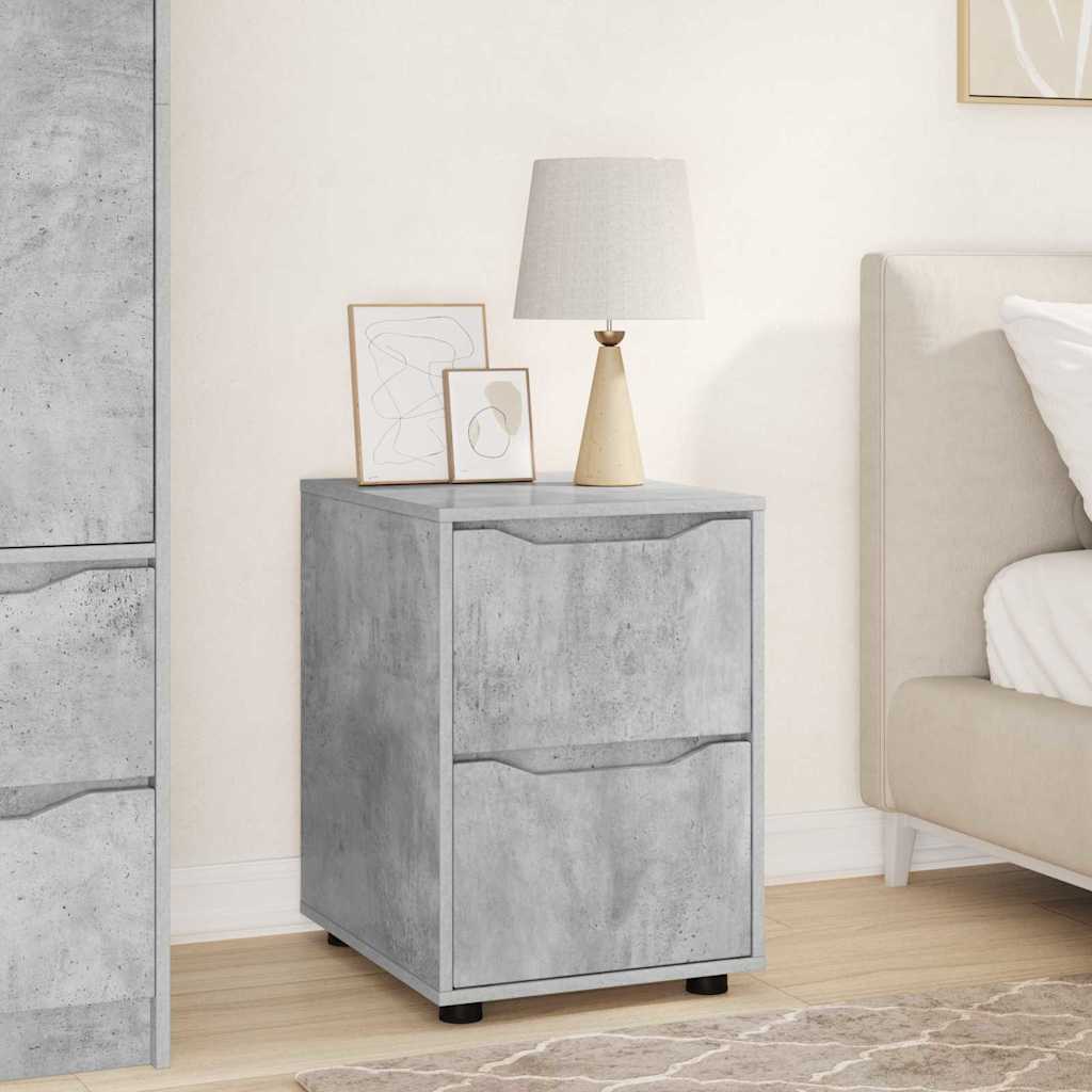 vidaXL Ντουλάπι αποθήκευσης Σκυρόδεμα Γκρι 40 x 48 x 57 εκ