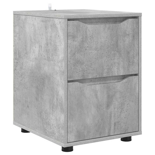 vidaXL Ντουλάπι αποθήκευσης Σκυρόδεμα Γκρι 40 x 48 x 57 εκ