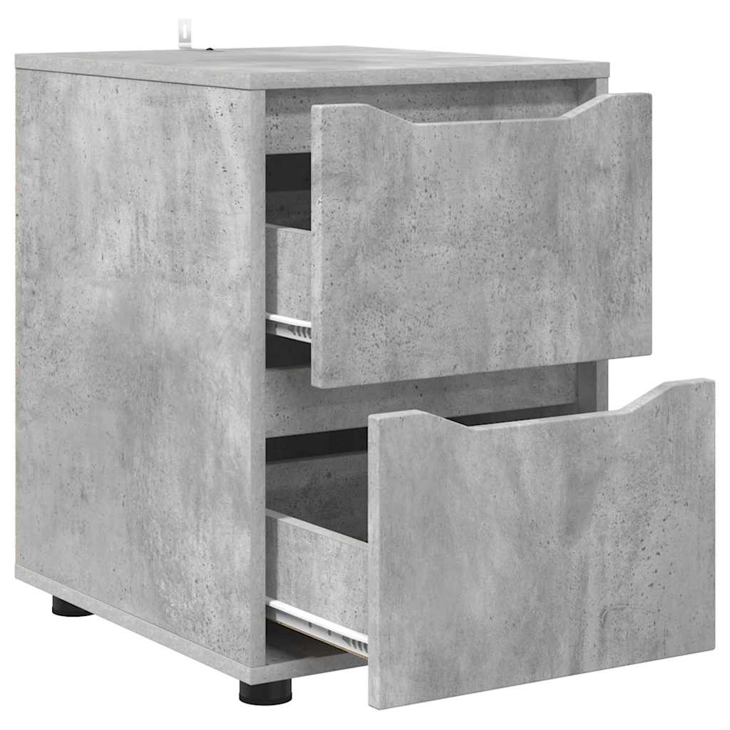 vidaXL Ντουλάπι αποθήκευσης Σκυρόδεμα Γκρι 40 x 48 x 57 εκ