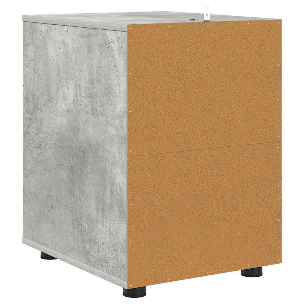 vidaXL Ντουλάπι αποθήκευσης Σκυρόδεμα Γκρι 40 x 48 x 57 εκ
