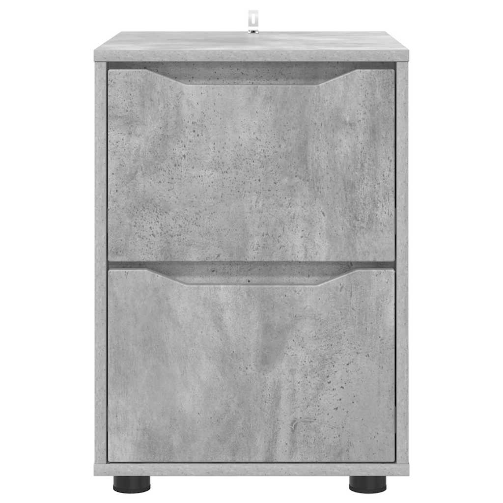 vidaXL Ντουλάπι αποθήκευσης Σκυρόδεμα Γκρι 40 x 48 x 57 εκ
