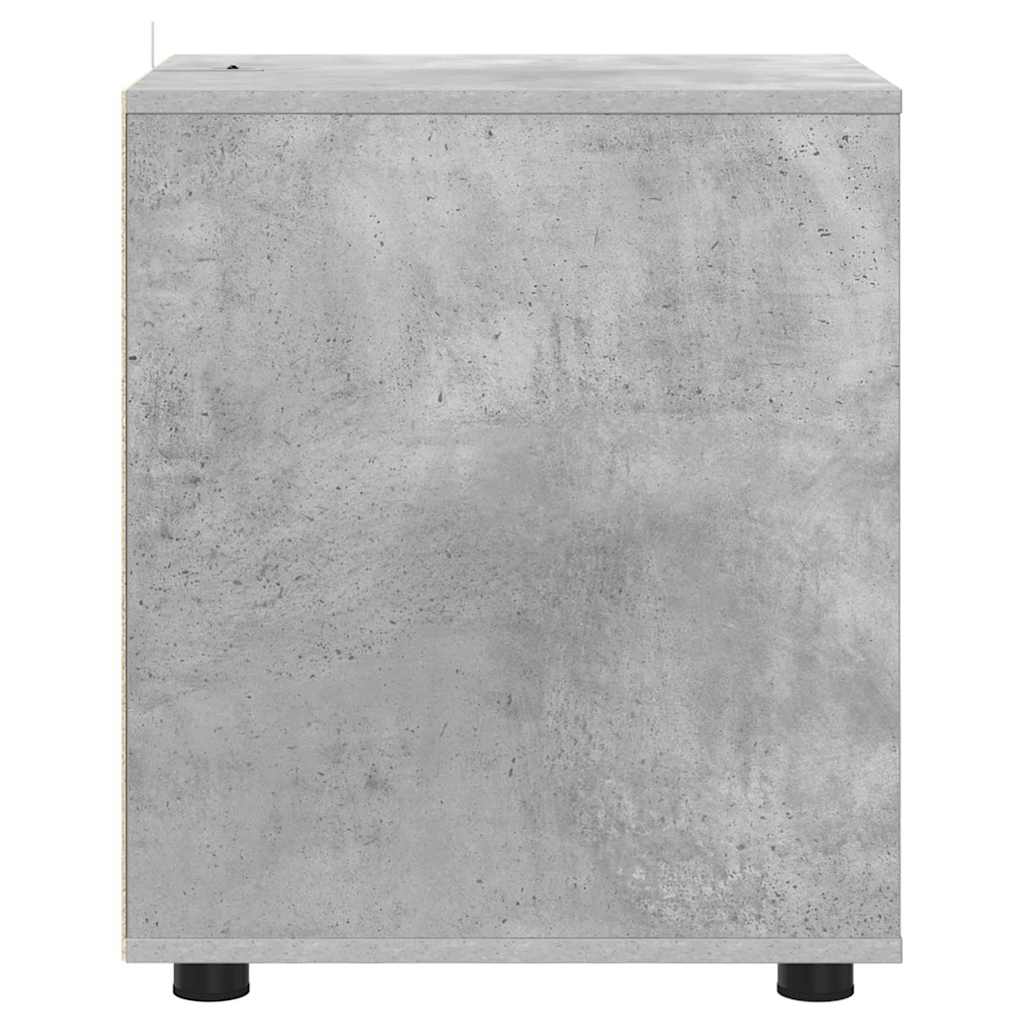 vidaXL Ντουλάπι αποθήκευσης Σκυρόδεμα Γκρι 40 x 48 x 57 εκ