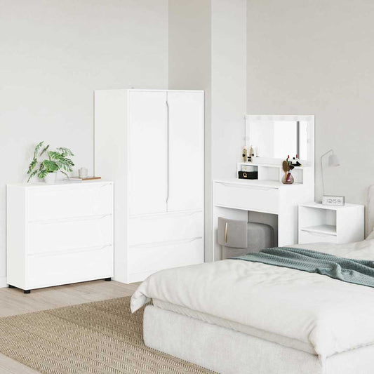 vidaXL Ντουλάπι αποθήκευσης Λευκό 80 x 31 x 81 εκ Επεξεργασμένο ξύλο