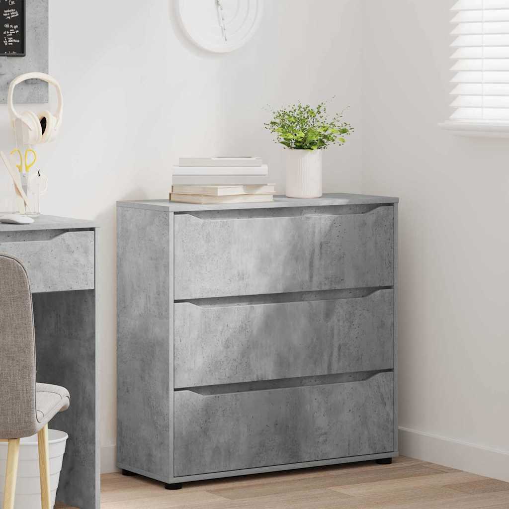 vidaXL Ντουλάπι αποθήκευσης Σκυρόδεμα Γκρι 80 x 31 x 81 εκ