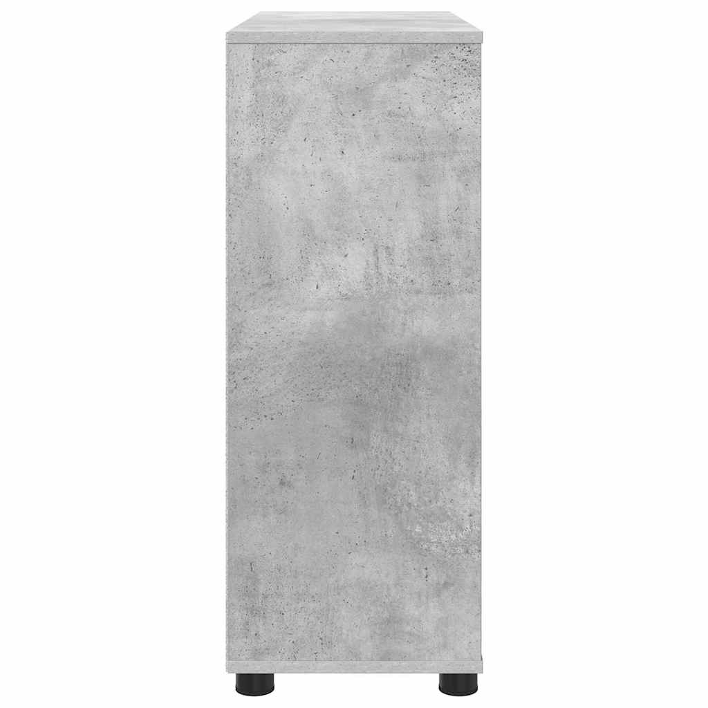 vidaXL Ντουλάπι αποθήκευσης Σκυρόδεμα Γκρι 80 x 31 x 81 εκ