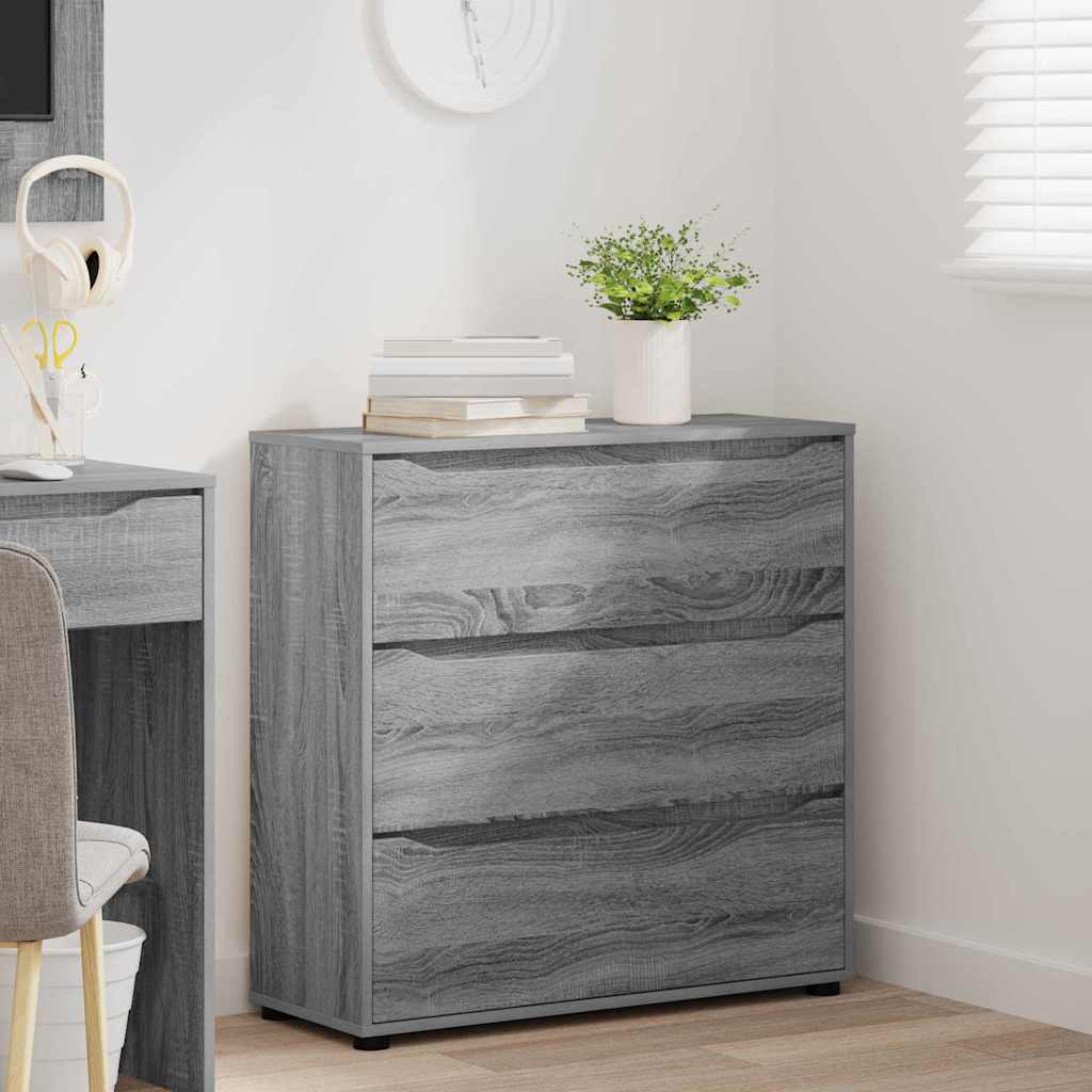 vidaXL Ντουλάπι αποθήκευσης Γκρίζο Σονομα 80 x 31 x 81 εκ