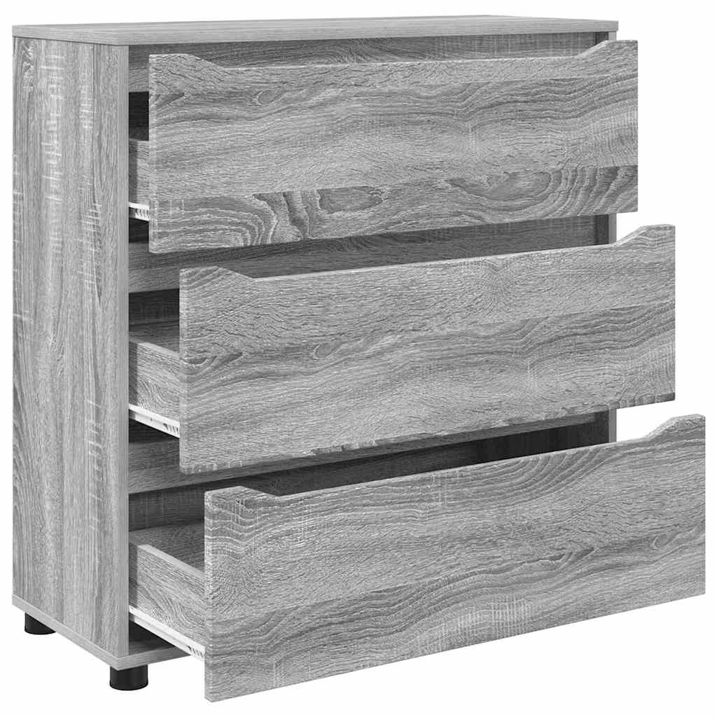 vidaXL Ντουλάπι αποθήκευσης Γκρίζο Σονομα 80 x 31 x 81 εκ