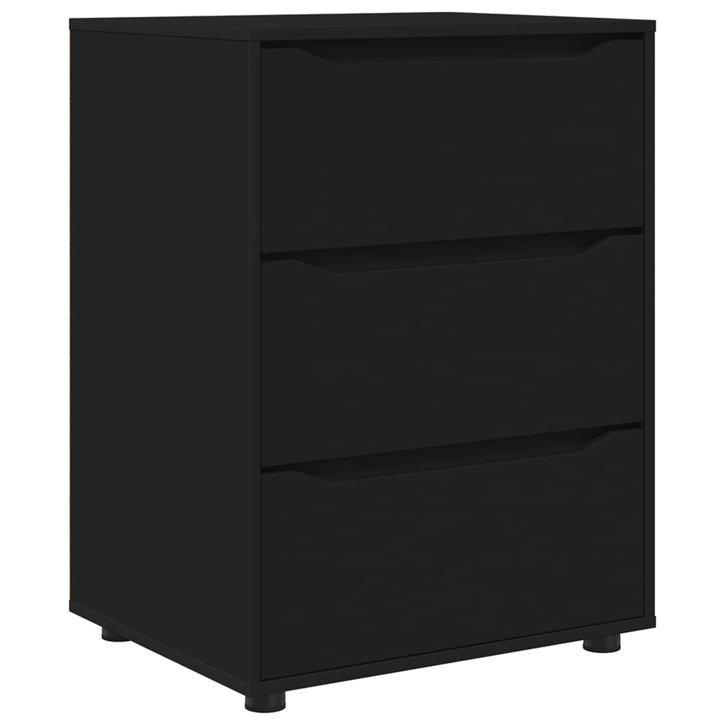vidaXL Ντουλάπι αποθήκευσης 60 x 48 x 81 εκ Επεξεργασμένο Ξύλο Μαύρο