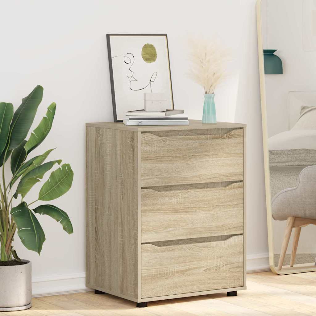 vidaXL Ντουλάπι αποθήκευσης Δρύς Sonoma 60 x 48 x 81 εκ