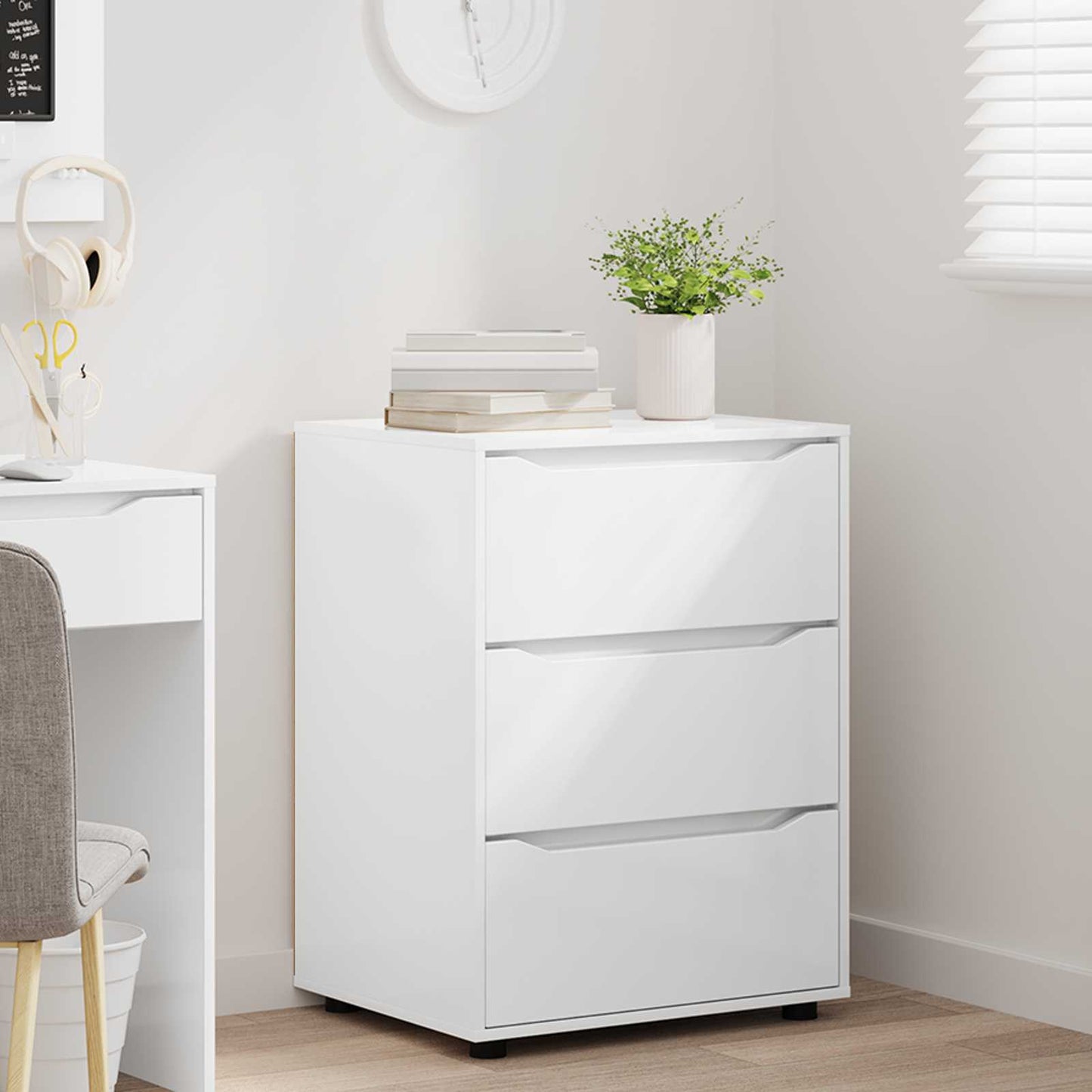 vidaXL Ντουλάπι αποθήκευσης 60 x 48 x 81 εκ Επεξεργασμένο Ξύλο
