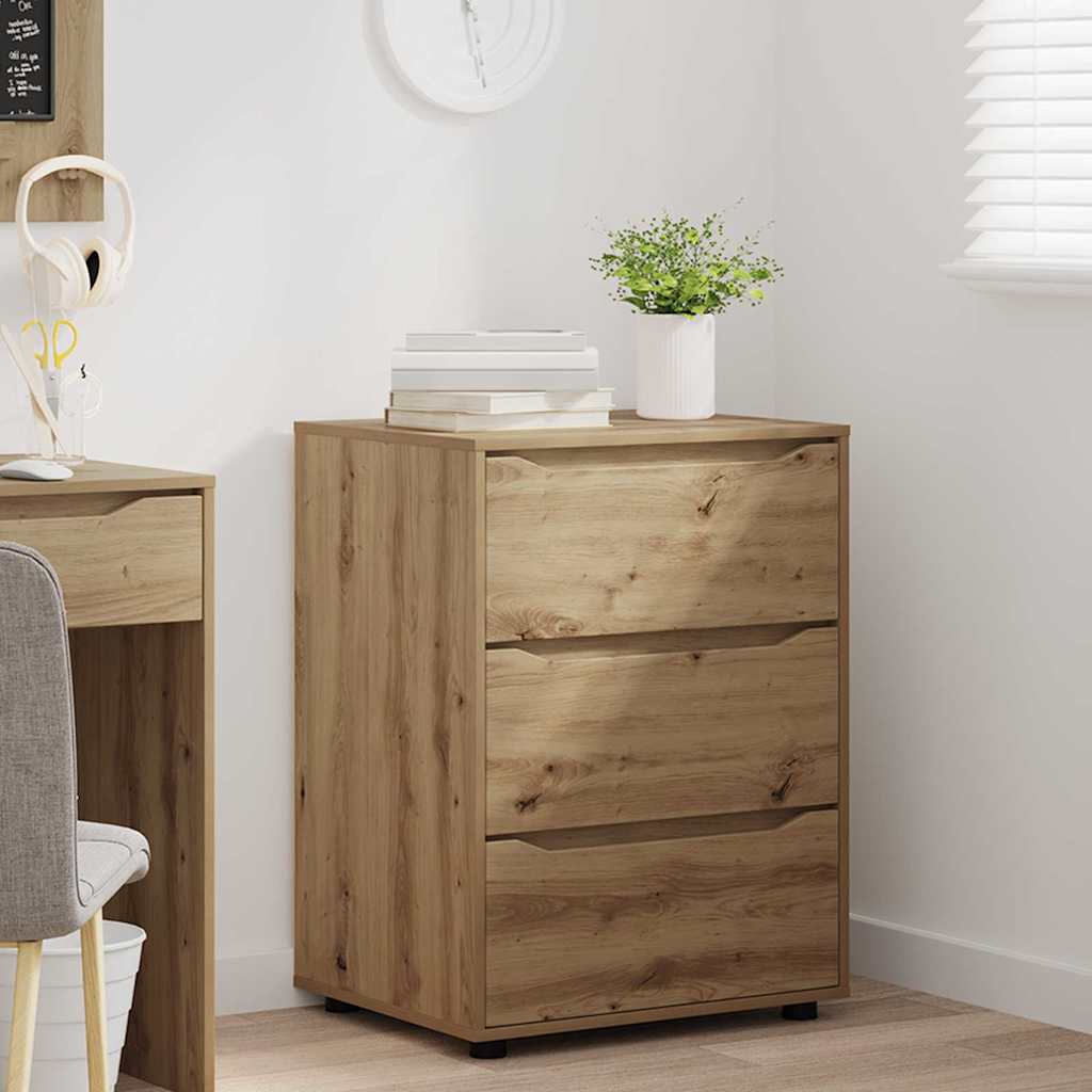 vidaXL Ντουλάπι αποθήκευσης Artisan Oak 60 x 48 x 81 εκ