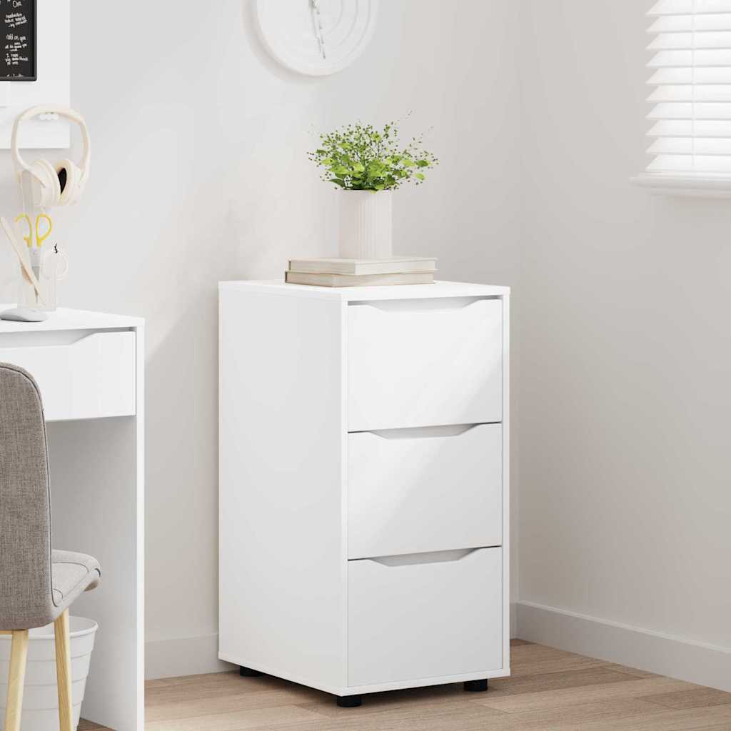 vidaXL Ντουλάπι αποθήκευσης Λευκό 40 x 48 x 81 εκ Επεξεργασμένο ξύλο