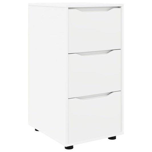 vidaXL Ντουλάπι αποθήκευσης Λευκό 40 x 48 x 81 εκ Επεξεργασμένο ξύλο