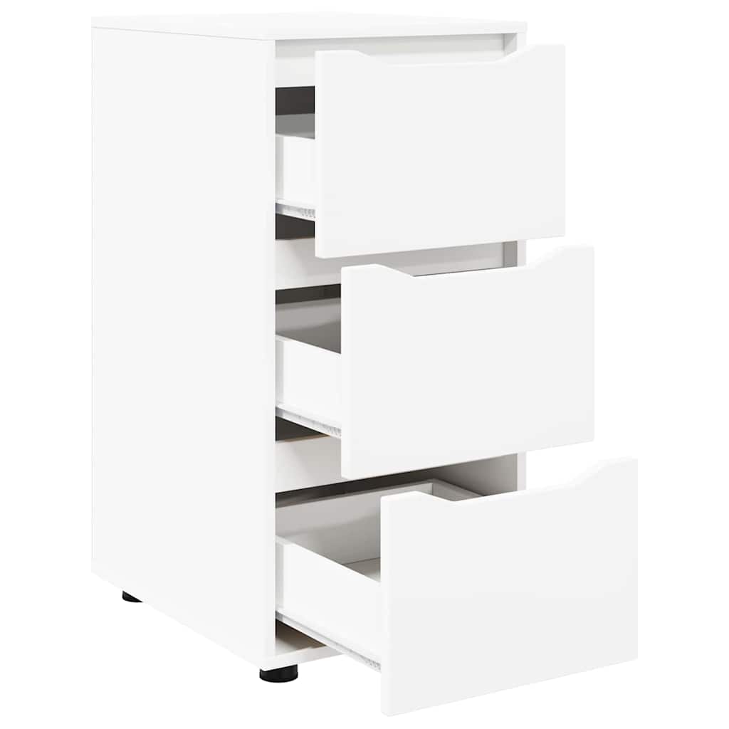 vidaXL Ντουλάπι αποθήκευσης Λευκό 40 x 48 x 81 εκ Επεξεργασμένο ξύλο