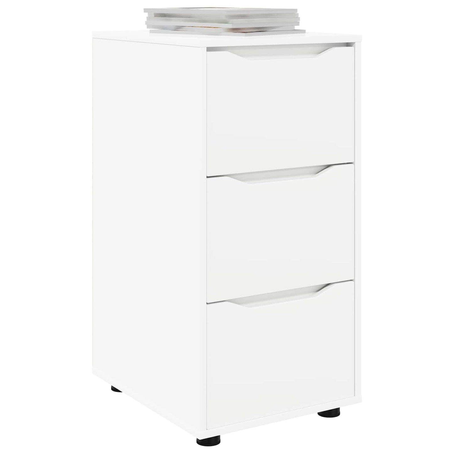vidaXL Ντουλάπι αποθήκευσης Λευκό 40 x 48 x 81 εκ Επεξεργασμένο ξύλο