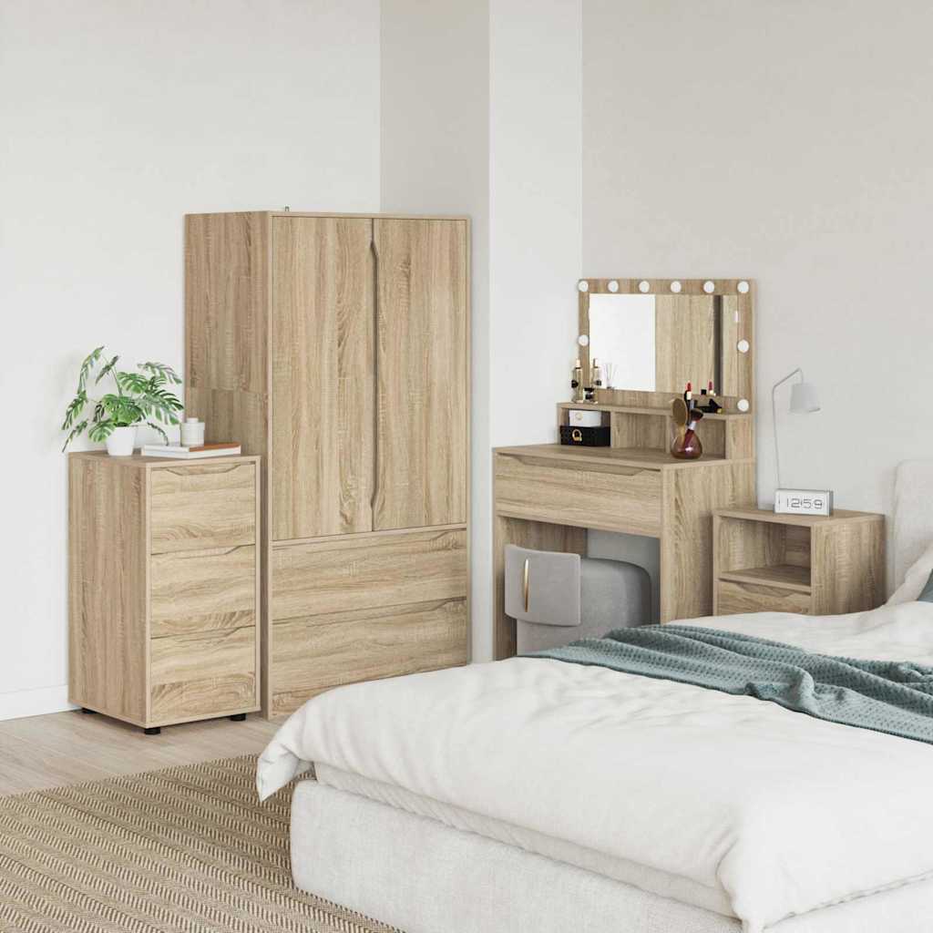 vidaXL Ντουλάπι αποθήκευσης Δρύς Sonoma 40 x 48 x 81 εκ