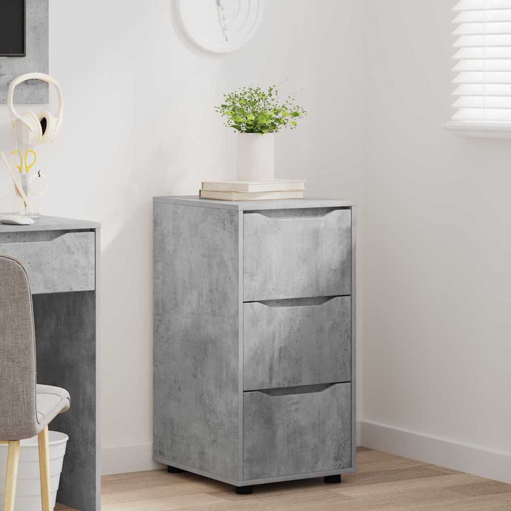 vidaXL Ντουλάπι αποθήκευσης Σκυρόδεμα Γκρι 40 x 48 x 81 εκ