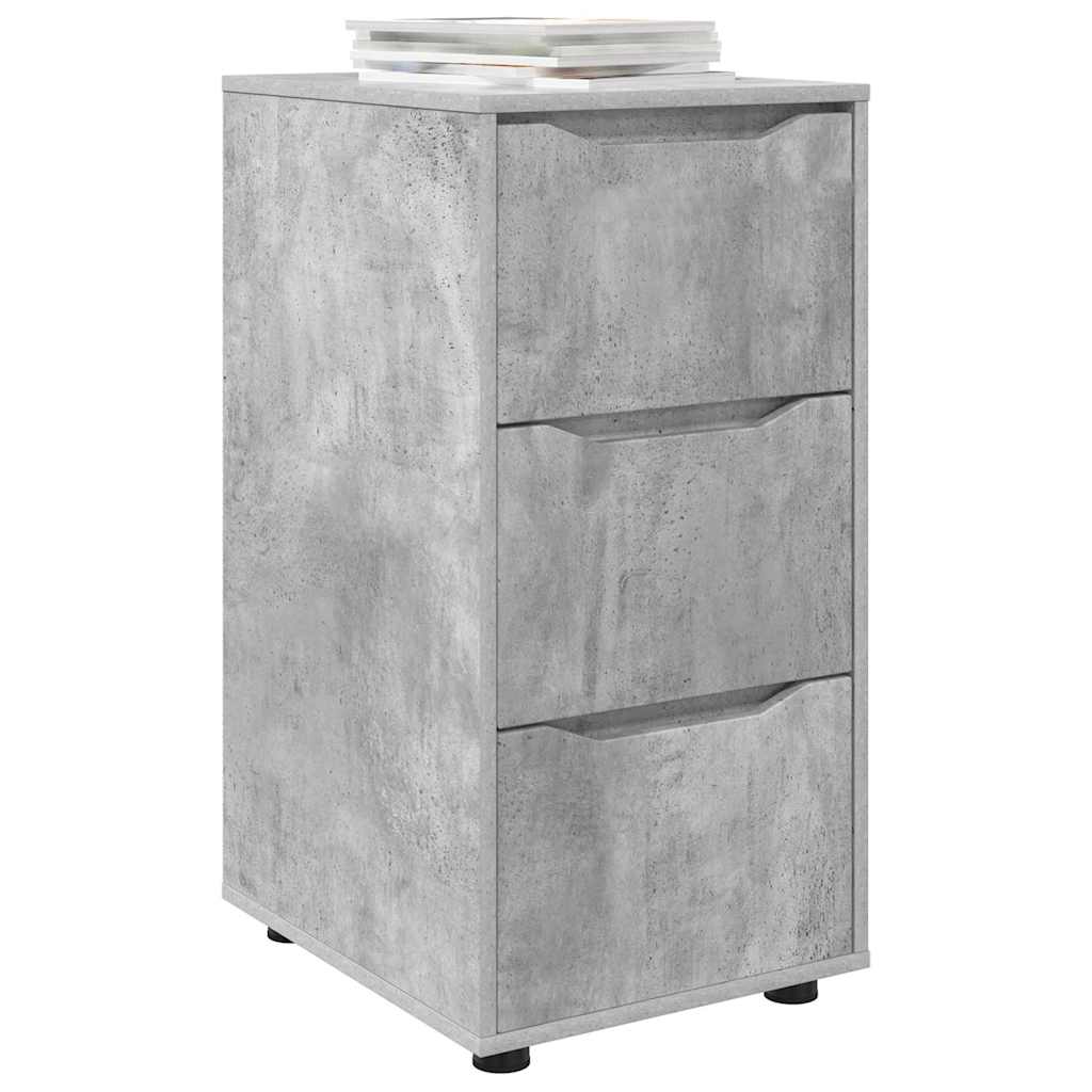 vidaXL Ντουλάπι αποθήκευσης Σκυρόδεμα Γκρι 40 x 48 x 81 εκ