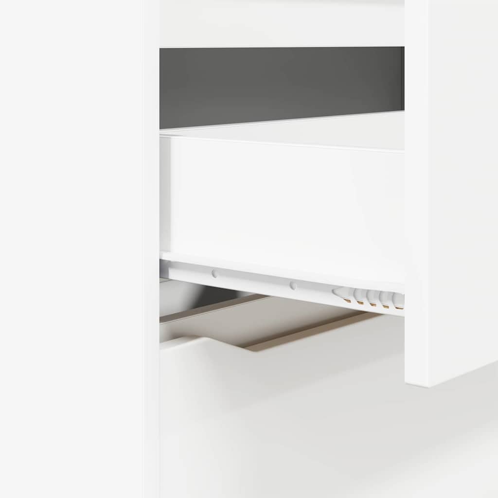 vidaXL Ντουλάπι αποθήκευσης Λευκό 40 x 48 x 105 εκ Επεξεργασμένο ξύλο