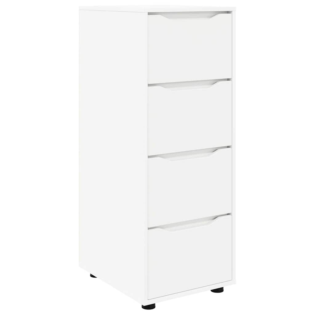 vidaXL Ντουλάπι αποθήκευσης Λευκό 40 x 48 x 105 εκ Επεξεργασμένο ξύλο