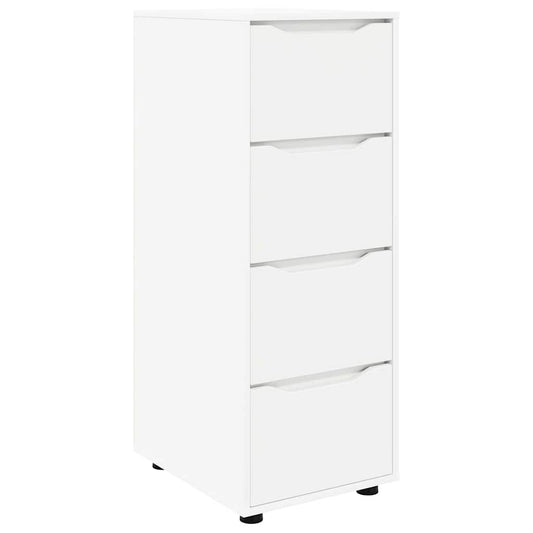 vidaXL Ντουλάπι αποθήκευσης Λευκό 40 x 48 x 105 εκ Επεξεργασμένο ξύλο