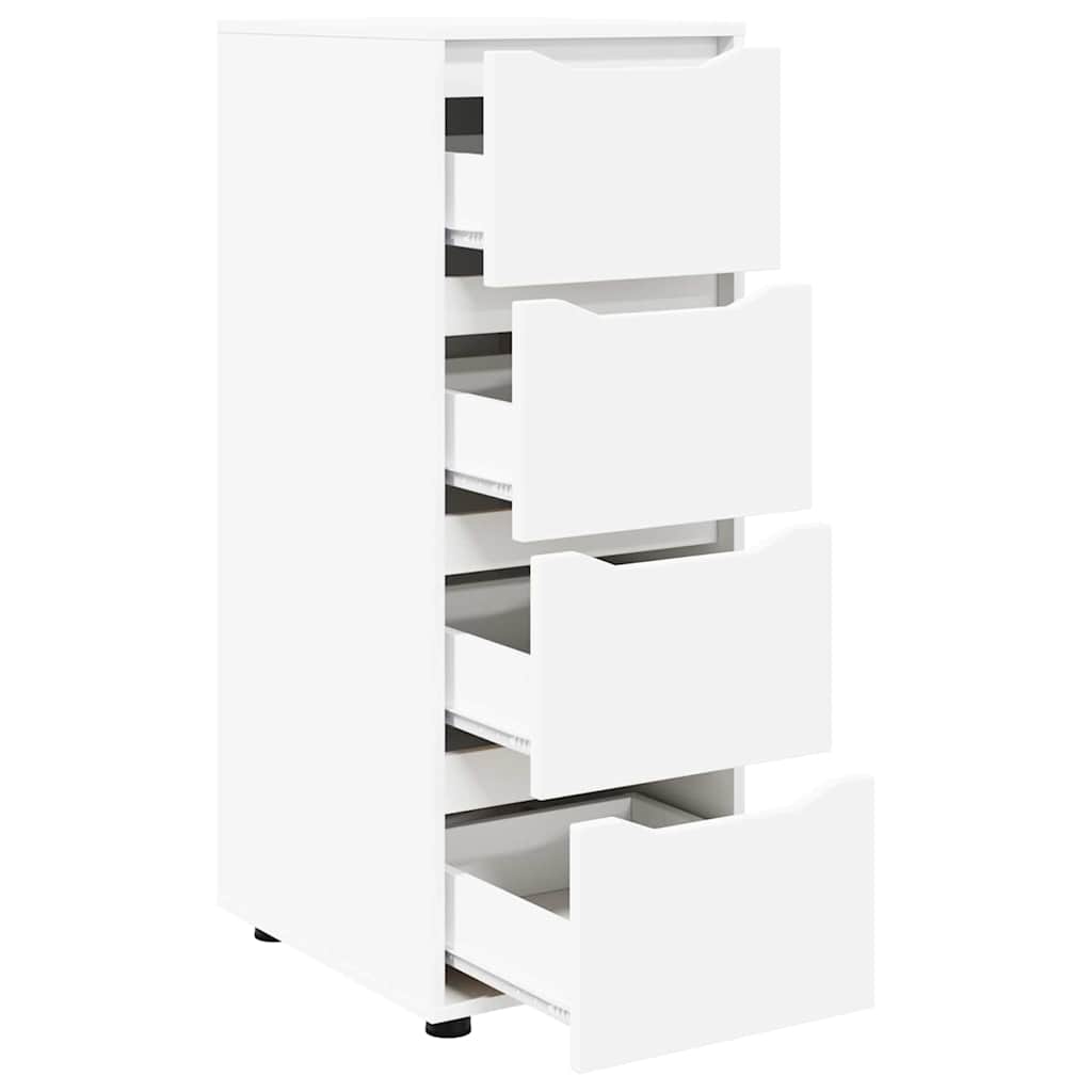 vidaXL Ντουλάπι αποθήκευσης Λευκό 40 x 48 x 105 εκ Επεξεργασμένο ξύλο