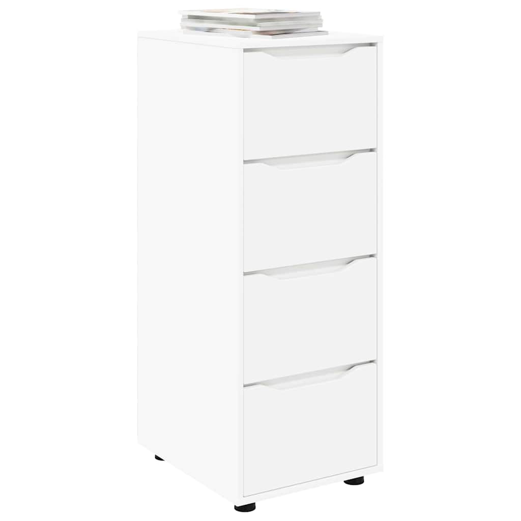 vidaXL Ντουλάπι αποθήκευσης Λευκό 40 x 48 x 105 εκ Επεξεργασμένο ξύλο