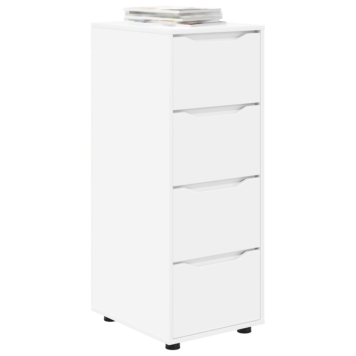vidaXL Ντουλάπι αποθήκευσης 40 x 48 x 105 εκ Επεξεργασμένο Ξύλο Λευκό