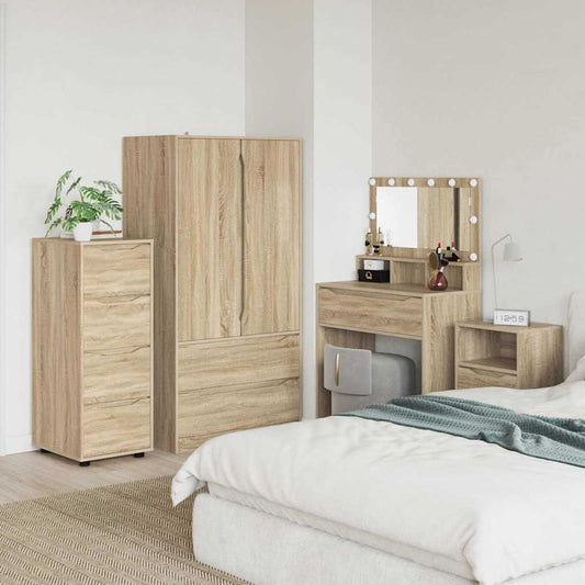 vidaXL Ντουλάπι αποθήκευσης Δρύς Sonoma 40 x 48 x 105 εκ
