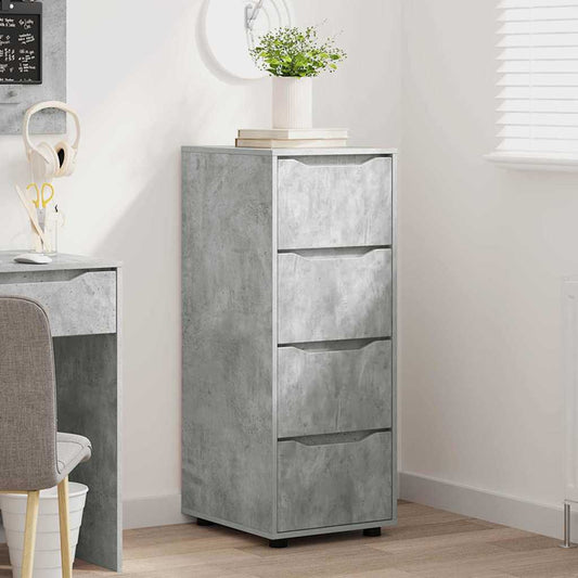 vidaXL Ντουλάπι αποθήκευσης Σκυρόδεμα Γκρι 40 x 48 x 105 εκ