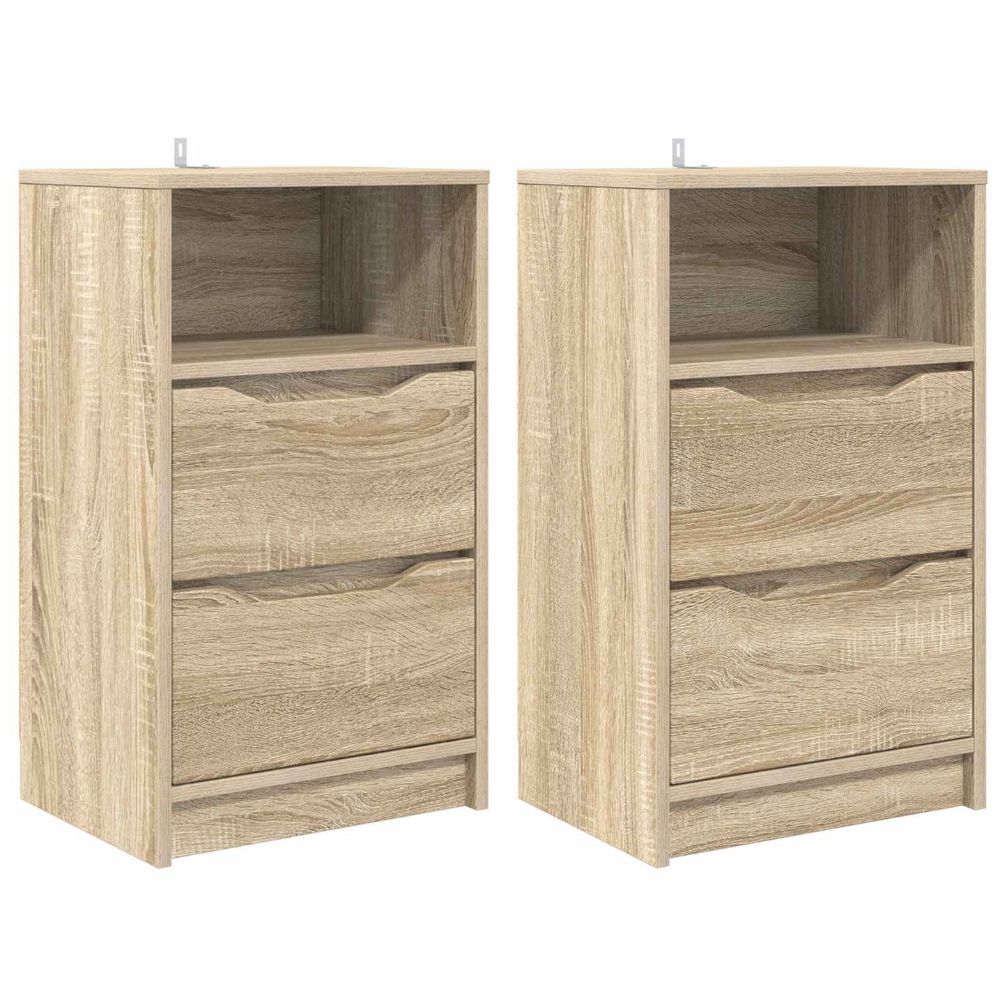 vidaXL Κομοδίνα 2 τμχ. Δρύς Sonoma 40 x 30 x 467 εκ Επεξεργασμένο Ξύλο