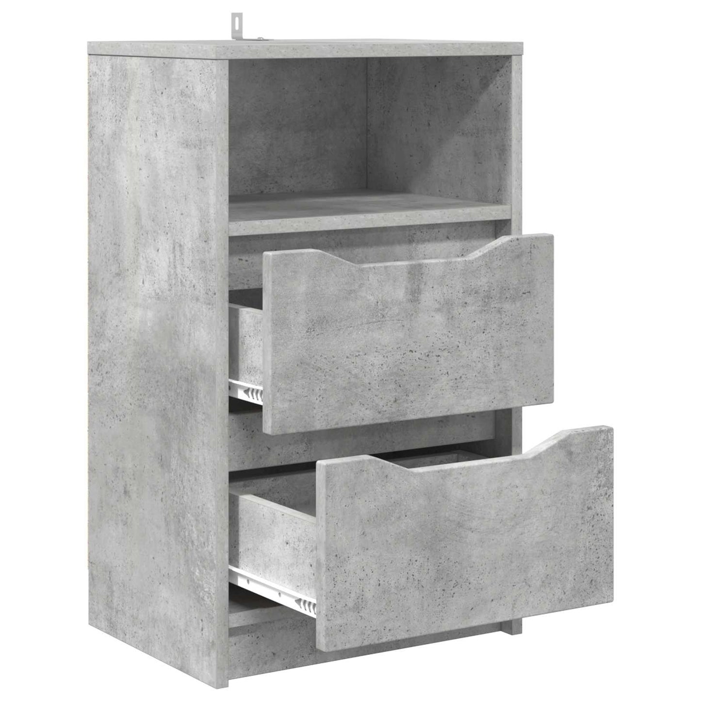 vidaXL Κομοδίνα 2 τμχ. Σκυρόδεμα Γκρι 40 x 30 x 467 εκ