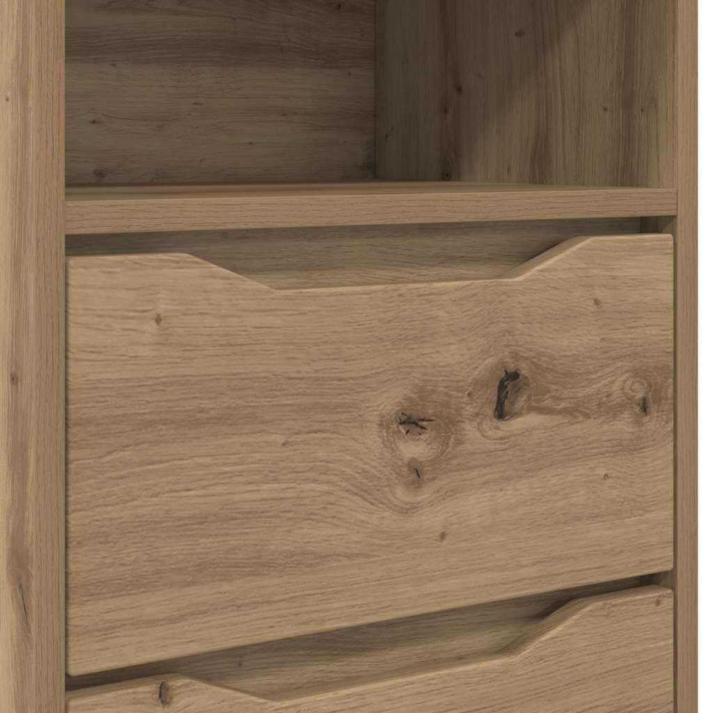 vidaXL Κομοδίνο Artisan Oak 40 x 30 x 467 εκ Επεξεργασμένο ξύλο