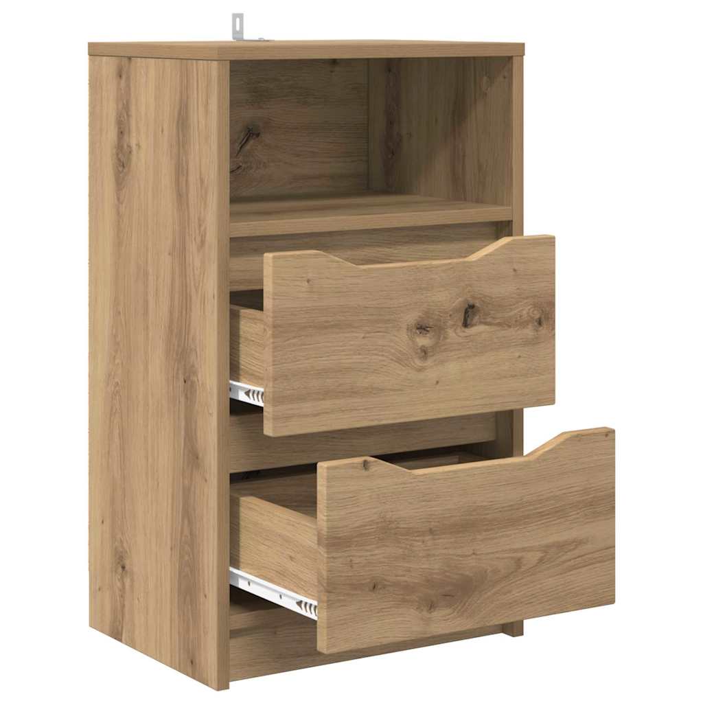 vidaXL Κομοδίνο Artisan Oak 40 x 30 x 467 εκ Επεξεργασμένο ξύλο