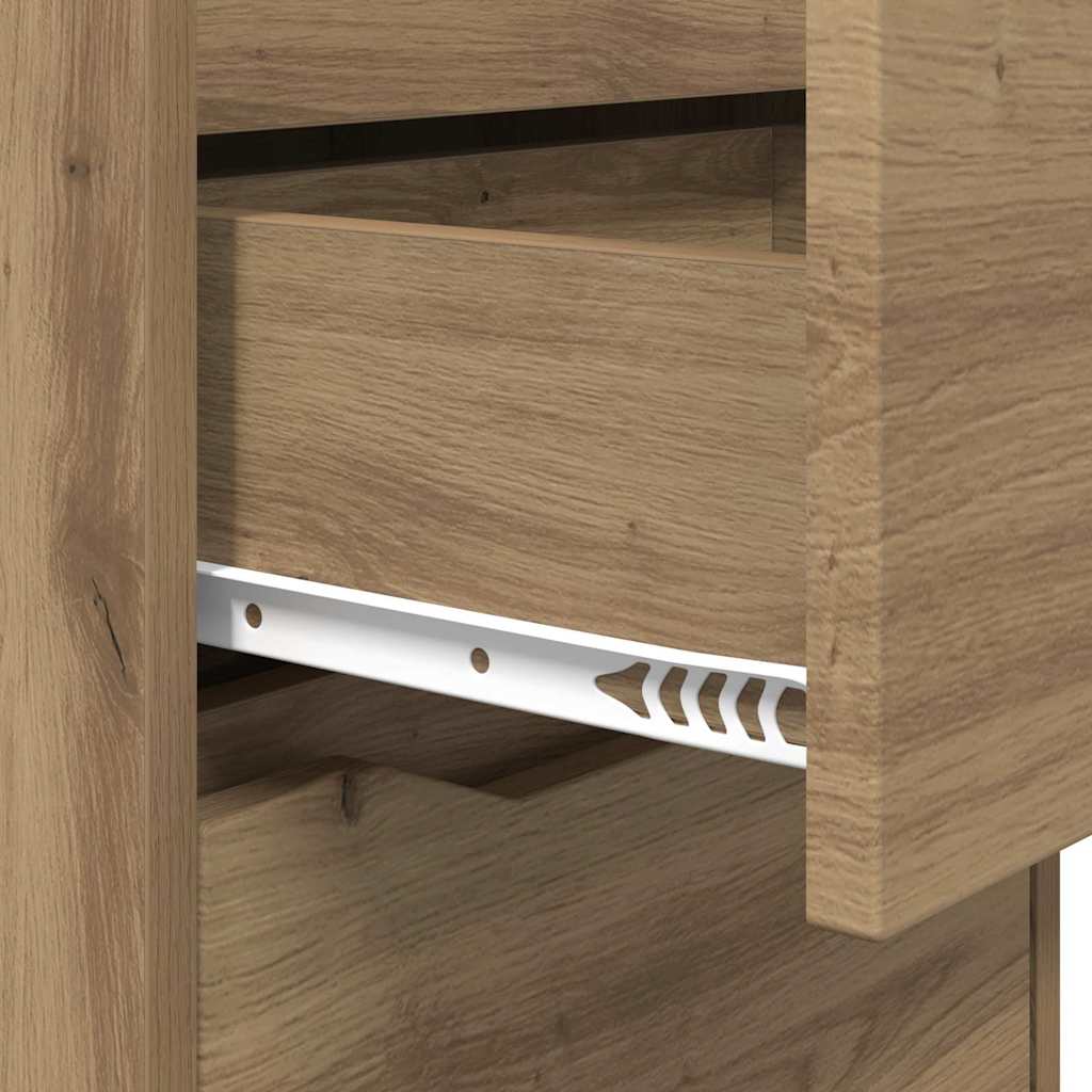 vidaXL Κομοδίνα 2 pcs Artisan Oak 40 x 30 x 467 εκ Επεξεργασμένο ξύλο