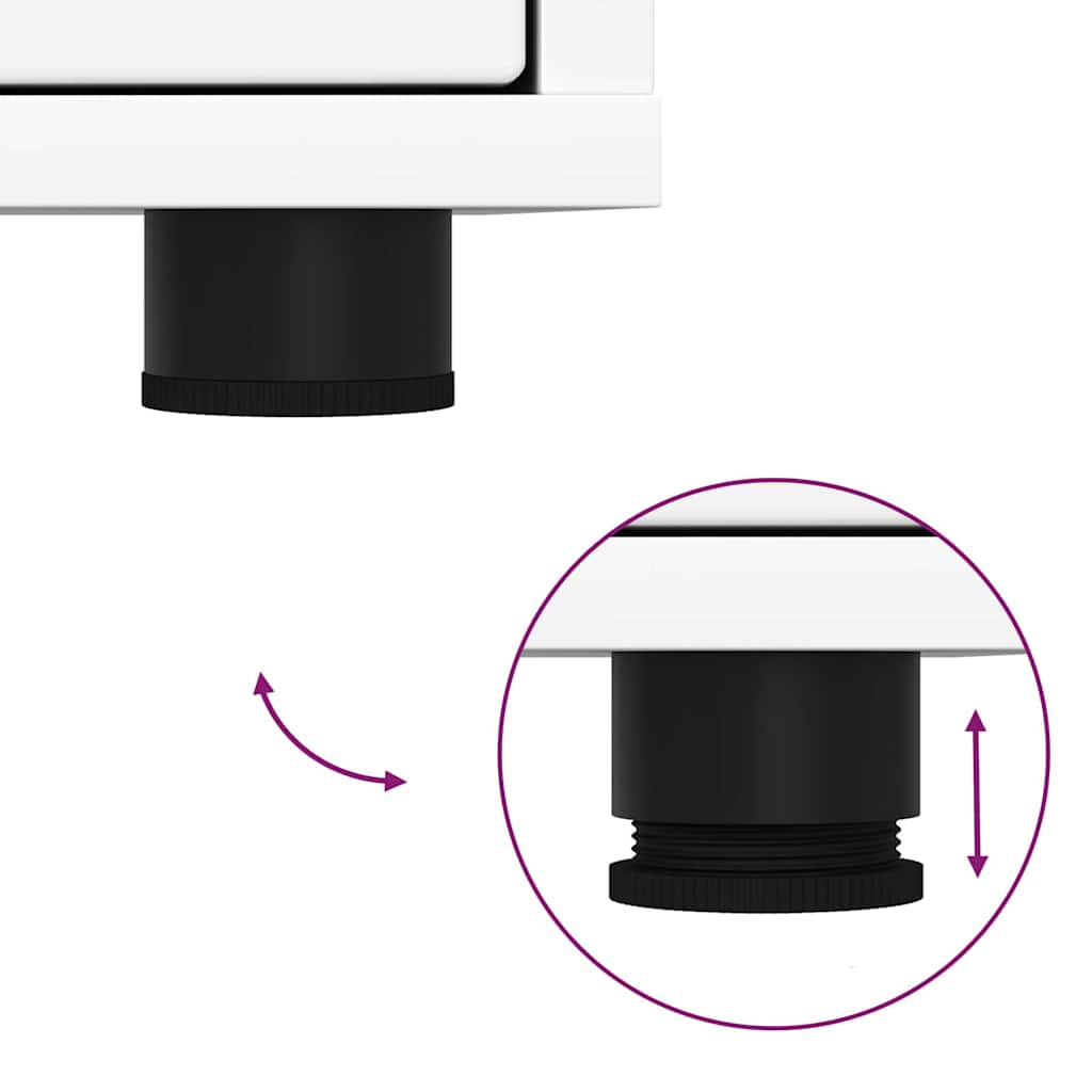 vidaXL Ντουλάπι TV Λευκό 100 x 48 x 43 εκ. Επεξεργασμένο ξύλο