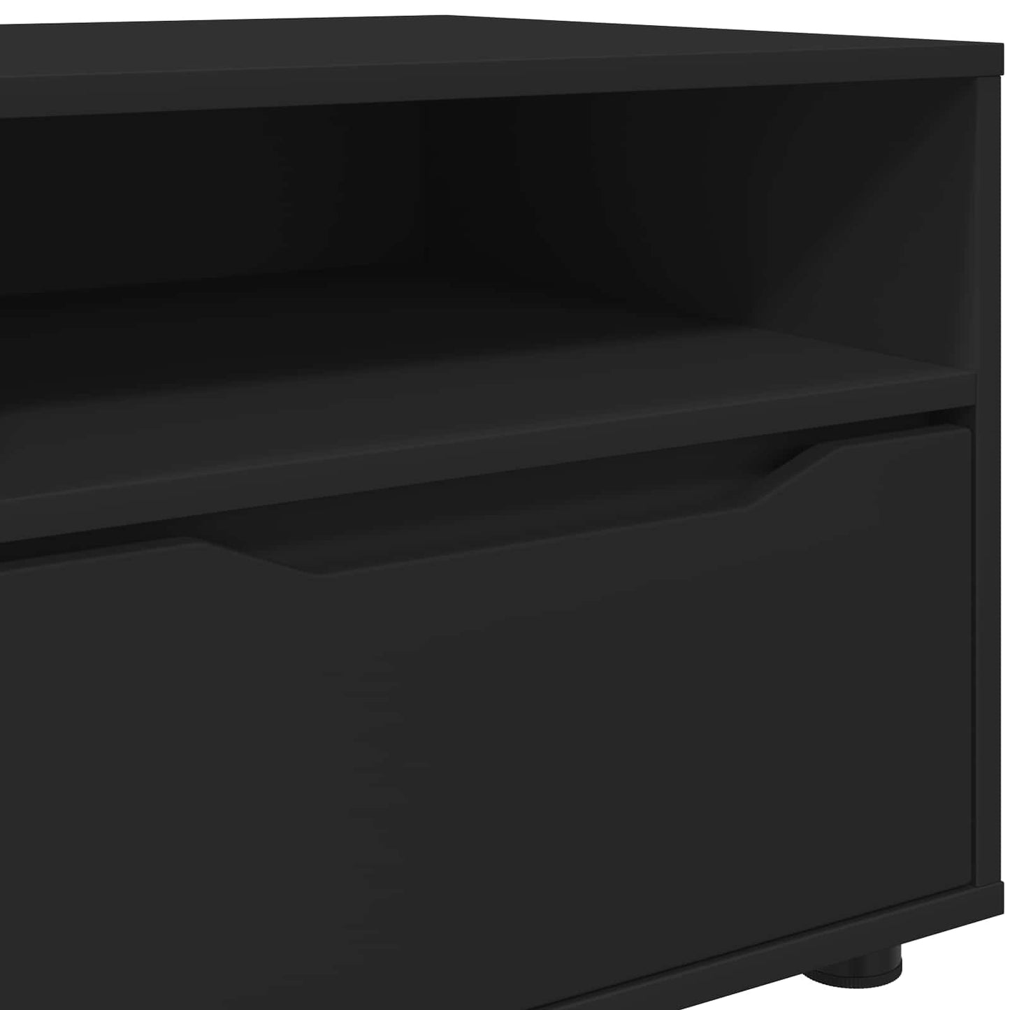 vidaXL Ντουλάπι TV 100 x 48 x 43 εκ. Μαύρο Επεξεργασμένο Ξύλο